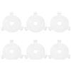 PATIKIL 6 Pezzi Anello Adattatore Paralume, E27 A 10mm (3/8) Anello Riduttore Paralume A Ragno Adattatore Convertitore In Plastica Per Lampade Da Tavolo Sospese Da Terra, Bianco