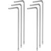 QUARKZMAN 6pz T25 Alto Carbonio Torx Esagonale Chiave Forma-L Stella Chiavi | Acciaio, Extra Lungo Braccio, per Automobile Prato Attrezzatura e Motore Cablature, Torx Esagonale Chiave Chiavi