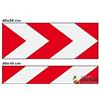 StickersLab - Fasce adesive rifrangenti riflettenti per cassonetti rifiuti materiale 3M 10/20 x 40cm classe 1/classe 2 (10cm x 40cm (4 pezzi), Modello - cl. 1 rifrangente)