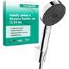 hansgrohe Pulsify Select S Set supporto doccia 105 3 tipi di getto Relax con flessibile 125 cm, cromo, 24302000
