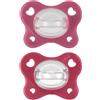 CHICCO (ARTSANA SpA) chicco dual soft succhietto rosa 16-36 mesi 2 pezzi