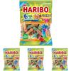 Haribo Bruchi Arcoblaeno Frizzi, Caramelle Gommose Frizzanti, 160gr (Confezione da 4)