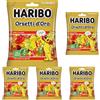 Haribo Orsetti d'Oro, Caramelle Gommose, Gusto Frutta, 265gr (Confezione da 5)