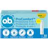 o.b. ProComfort Normal Assorbenti Interni 1 x 32 Tamponi | Tamponi interni per flusso da medio a intenso, Protezione 4-in-1 dalle perdite, Senza profumo, Ginecologicamente testati