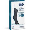Sauber Pharma Sauber Linea Uomo Q-Skin Calza 70 Den Nero/Den Taglia L/XL
