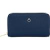 PELLETTERIA MARANT Portafoglio Donna MR-8320 Multi Comparto Chiusura Zip Around - Blu Navy