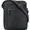 STILORD "Bruce" Borsello Grande Uomo in Stile Vintage Borsetta Messenger per iPad da 9.7 Pollici in Vera Pelle Porta Tablet Colore:zamora - marrone