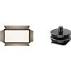 rockible Luce Led con Deflettori Taglialuce Alto, style to 2 | Compatto, Luce Video LED, Illuminazne, per Riprese All'aperto, Vlogger,