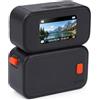 Sxhlseller POV Magnetico per Action Cam da 2,7K per Sport All'aria Aperta | Obiettivo Grandangolare HD, FOV da 120 Gradi, Supporto per Manubrio del Casco, Visuale in Prima Persona, Filtri Creativi