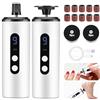 Mkitnvy Pedicure Elettrico Professionale Piedi, 2 In 1 Ricaricabile Rimuovi, 9 Velocità Regolabile, 30 Dischetti Sostituibili Cura Dei Piedi e Delle Unghie Per Talloni Screpolati, Calli(Bianco)