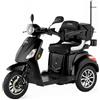 VELECO DRACO - Dispositivo Disabili a 3 ruote - Completamente assemblato e pronto all'uso - Freno magnetico automatico - Supporto per bastone da passeggio(NERO)