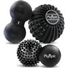 Plyopic Palline Massaggio Muscolare (Set di 4 Massage Balls) | Sfere Massaggianti Muscolari per Automassaggio, Rilascio Miofasciale, Trigger Point, Crossfit, Fisioterapia, Riabilitazione