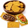 KETO 01 CARB Crackers al Rosmarino per Diabetici con solo 1g di Carboidrati per 75g, Crackers Senza Glutine e Zucchero per Dieta Chetogenica, 16% proteine, a Base di Semi di Lino Dorati, 200g