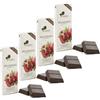 ANTICO CAFFE' NOVECENTO Ciokarrua | Cioccolato Modica IGP Melagrana | Cioccolato Grezzo Artigianale Modica | Tavoletta Cioccolato Senza Lattosio | Cioccolato in Tavolette - 4 x 100 Gr.