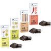 ANTICO CAFFE' NOVECENTO Ciokarrua | Cioccolato Modica IGP Marsala | Tavoletta Modica Zenzero Senza Glutine | Cioccolato Modica Cannella | Tavoletta Senza Lattosio Peperoncino | Cioccolata Assortita 4 x 100 Gram