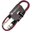 VisioSound Audio XLR femmina a 6.35 mm stereo jack trs/segnale bilanciato/cavo patch 1 m Purple