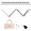 Carry-on Blackstar BA215010 Carry-on FP-88 Touch 88 Tasti Touch Sensitive Bianco Portatile Pieghevole Digital Piano USB MIDI Controller con batteria ricaricabile