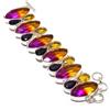 Fatto a mano Bracciale ametrina, ametista africana, pietre preziose citrine fatto a mano c...