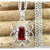 Padparadscha Arancione Zaffiro 12.48 CT Naturale Smeraldo Taglio Gemme Design