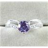 1.17 KT Viola Taglio Rotondo Diamante Solitario Certificato Da Nuovo Design Ring