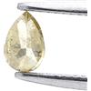 NATURAL ROSE CUT DIAMONDS Diamante Naturale Taglio Rosa 0.20 CT Giallo Goccia Pear Naturale Regalo Donna