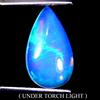 Gemsporium Pera Cab AAA Floreale Flash Gioco Di Colore Cristallo Opale Fuoco 2.33ct 15x9mm