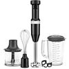 KitchenAid Frullatore a Immersione Classic, Velocità Variabile 8250-11600 RPM, Mixa Frulla Emulsiona Monta e Schiaccia, Braccio Rimovibile, Bicchiere 700ml Senza BPA, Matte Black