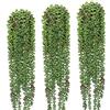 SzJias Aonelas, 3 fili di perle artificiali, piante grasse da appendere, per la decorazione della casa e del giardino (vasi non inclusi)