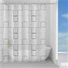 Gedy | Domino Tenda Doccia in Peva, Finitura Grigia, Dimensioni 200 x 120 x 0,1 cm e 0,255 kg