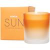NIVEA SUN Candela profumata, bella candela profumata in vetro con il noto profumo della crema solare Nivea Sun, candela profumata delicata in contenitore di vetro Ombre (120 g)