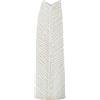 DRW Vaso da Pavimento in Ceramica Impermeabile in Bianco e Beige, 70 x 23 x 13 cm