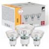 Eglo GU10 - Set di 3 lampadine, 3 spot LED con riflettore, lampade | con riflettore da 4,5 W ciascuna, corrispondenti a 30 W, luce bianca calda, 3000 K, diametro 5 cm