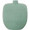 DRW Vaso da Tavolo a Forma di Bottiglia in Ceramica, Verde Ruvido, 32 x 30 x 14 cm