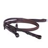 Equipride REDINI IN PELLE CON SUPER GRIP ANTISCIVOLO PER BRIDLE SUPER FLESSIBILE GRIP GOMMA (Marrone, Pony)