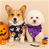 Generic 2 bandane per cani di Halloween, asciugamano triangolare per saliva, simpatico fantasma e zucca, gatto spettrale, motivo strega e pipistrello, accessori per costumi di Halloween per cani e gatti