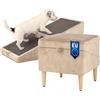 WoofPuff WOOF PUFF Elite Pouf-rampa 2 in 1 per cani | pouf + rampa pieghevole antiscivolo | velluto Torre | colore Torre03