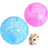 RoadLoo Palla Criceto,RoadLoo 2pcs Palla Fitness per Criceti Esercizio Mini Giocattoli di Plastica Interactivo para Hámster 12 cm de diámetro para Hamster Rata Jerbo