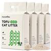 FUKUMARU Lettiera per Gatti al Tofu-10.8kg / 24L, Senza Profumo, Agglomerante Istantaneo, Anti Odore, Zero Polvere, Pellet Vegetali Naturali, Smaltibili nel WC, Adatta a Gatti Sterilizzati e Sensibili
