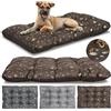 KING DOG Cuscino per Cani Taglia Grande Impermeabile, XL 120 x 80 cm, Cuscino Cane in Tessuto Oxford, Tappeto Ideale per Cani, Materasso Letto per Cani, lavabile Marrone