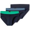Schiesser Schiesser Herren 3 Pack Slips Bio Baumwolle Multipack - 95/5 Organic Mutande da Uomo Uomo (Pacco da 3)