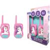Lexibook, Unicorno, Talkie-Walkies 200m, Gioco di Comunicazione per Bambini, 2 canali di Comunicazione, Clip Cintura, a Pile, Rosa, TW12UNILXB