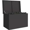 vidaXL Cassa per cuscini da giardino Acciaio zincato 80 x 50,5 x 50 cm