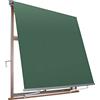 VERDELOOK Tenda da Sole Milos a Caduta avvolgibile con Braccetti 80 cm per ancoraggio, larghezza 1 m e altezza 2,5 m, verde