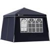 CASARIA Gazebo pop-up, 3 x 3 m, con 4 parti laterali, colori assortiti, protezione UV 50+, con custodia, impermeabile, pieghevole, gazebo pieghevole, festival, capri, antracite