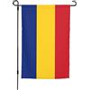 KWQDOZF Bandiera della Romania, 12x18 pollici, da giardino, bifacciale, per casa,