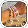 RadiVibe Braccialetto reattivo ai raggi UV, da donna, con perline che cambiano colore, dopamina, braccialetti per l'umore, braccialetti arcobaleno estivi da spiaggia, gioielli regalo per lei