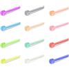 ZS 12 Pezzi 20G Flessibili Colorati Bioflex Borchie Naso, Bioplastica Anelli Cerchio Di Naso Trasparente Gioielli Piercing Alla Narice per Donne Uomini