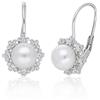 GioiaPura Orecchini Da Donna Di Gioiapura. Gioiello Realizzato In Argento 925 Con Perla Fresh Water Con Zirconi Di Colore Bianco. Chiusura A Monachella. La Referenza È Ins028Or369Rhpe