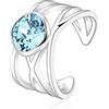 Brosway Anello Donna, Anello a Fascia in Acciaio e Cristalli | Collezione Destiny - BDY35