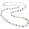 amorili collana rosario donna argento 925 cattolico estive colorata cll2221